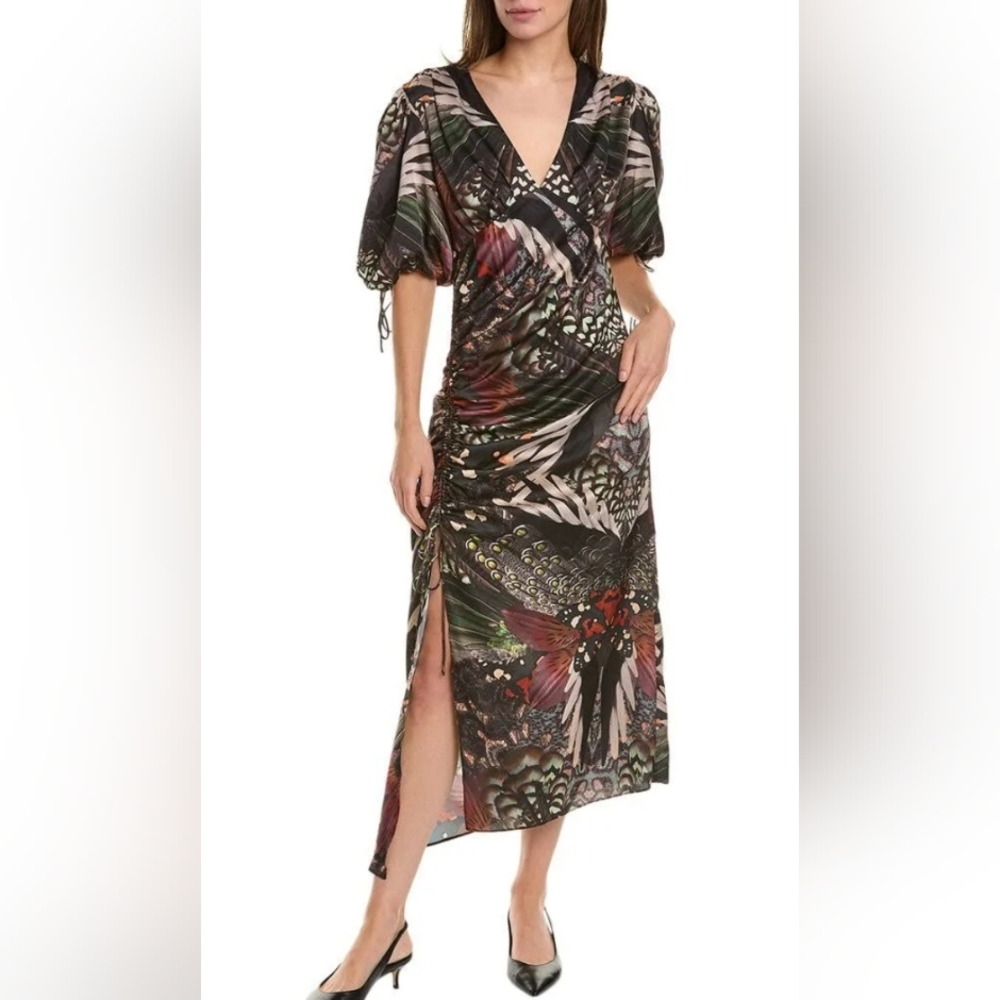 All Saints Gene Butterfly Print Dress 12